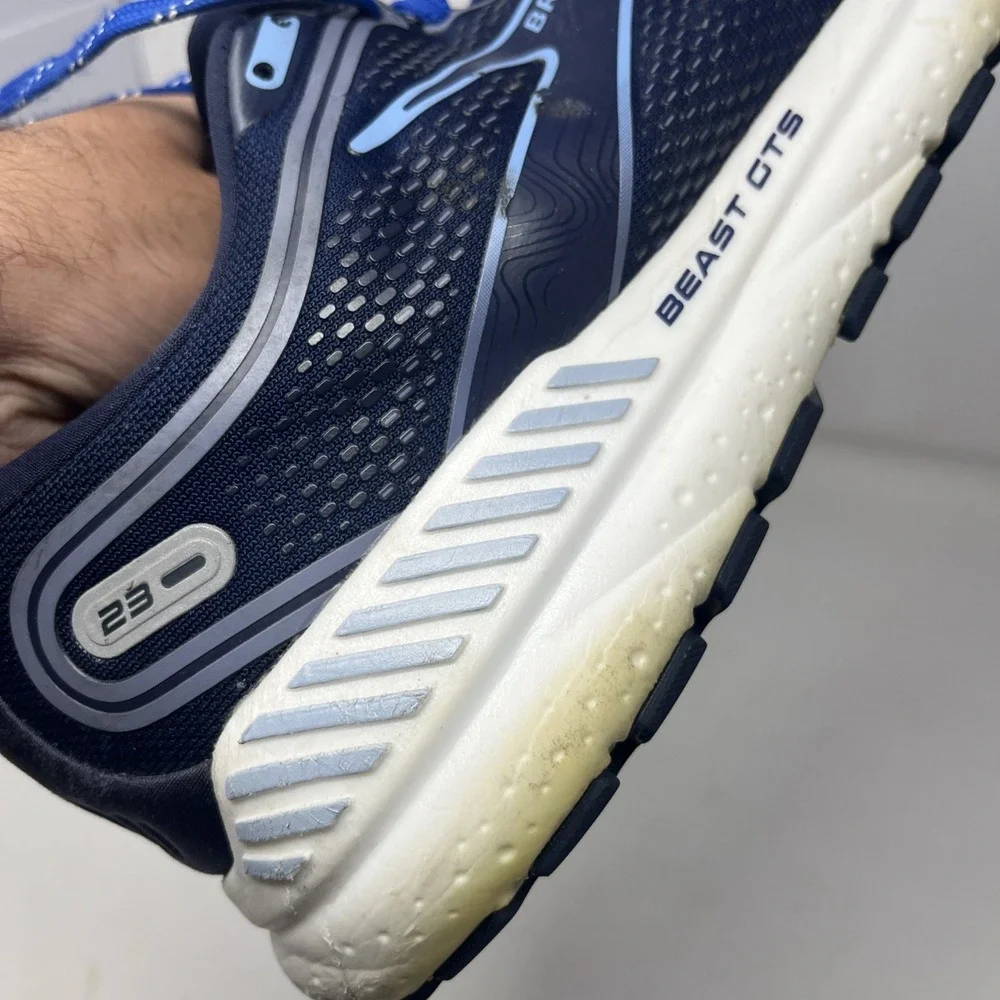 Brooks Beast GTS 23 Men's Size 12 Blue Athletic Walking Running Extra Wide 4E